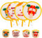 4 Styles Summer Beach Round Foldable Hand Fan Japanese Foldable Fan Style Handheld Compact Cooling Fans,Round Folding Fan for Outdoor Games,Xmas Decoration,Festival,Party Favors,Travel,Events