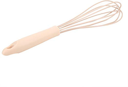 Batidor de Huevos Manual de Silicona Mezclador de Espuma Rosa para Utensilios de Cocina