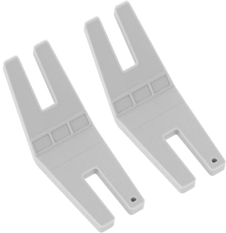 2pcs Hump Jumper Sewing Tools, Hemmer Foot for Sewing, Bulky Seam Aid Hemline Machine Sewing Tools and Gadgets, Plastic Button Clearance Plate Presser Foot Tool Accessories for Chunky Denim Hemlines