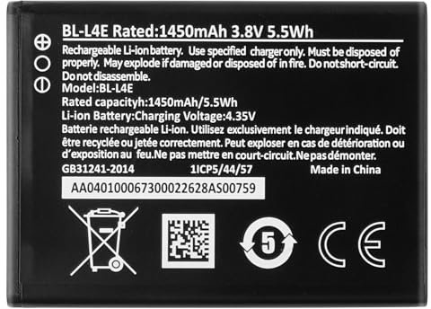 Vvsialeek BL-L4E Replacement Battery Compatible with No-kia 2660 Flip & No-kia 8210 TA-1480 TA-1474 TA-1469 TA-1507 TA-1494 with Toolkit