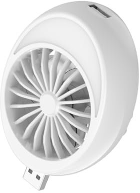 LEIDJGUN Ventilador USB para oficina, ventilador USB de escritorio, pequeño ventilador de escritorio recargable