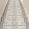 Homcomodar 15PCS Stufenmatten Innen 76x20cm Vintage Treppenstufen Matten,Rutschschutz Treppenteppich für Holzstufen,Gummirücken Stufenteppich Selbstklebend Teppich für Treppenstufen(Beige/Grün)