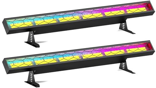 2PCS 450W Wallwasher LED Bar Licht dmx Bühnenlicht Wall Washer Licht COB Discolicht Partylicht für Indoor Outdoor DJ Party Kirche Club Bar Hochzeit Event-Dekoration Strahler