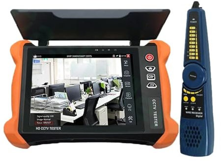 CCTV Tester, 8inch Functional CCTV Tester X9MOVTADHS 8MP CVI TVI AHD EX-SDI Camera IP Rapid TDR Cable Video Level Meter(X9 MOVTADHS)