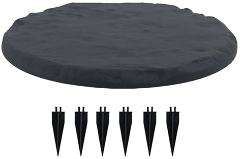 Lnhgh Piedras de Paso para el jardín – Decoración de Suelo al Aire Libre – Juego de losas de jardín con estacas para Caminos, terraza o Piscina al Aire Libre
