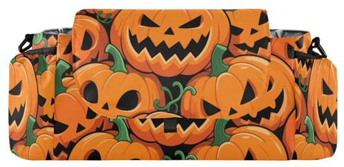 Happy Halloween Pumpkin Orange Cup Holder Stroller Organizer Umbrella Stroller Caddy Milk Bottle acesorios para Baby