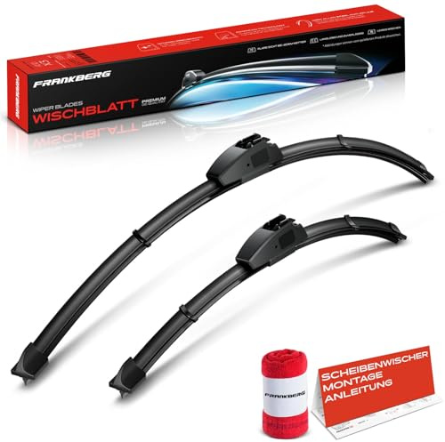 Frankberg 2x Scheibenwischer Wischerblätter Vorne 650mm/400mm | Kompatibel mit Tucson TL TLE, Kona, i30, Ceed CD, Stonic YB, Xceed CD, Rio III, i40, Proceed CD, Niro DE, Kona, Sorento III/V