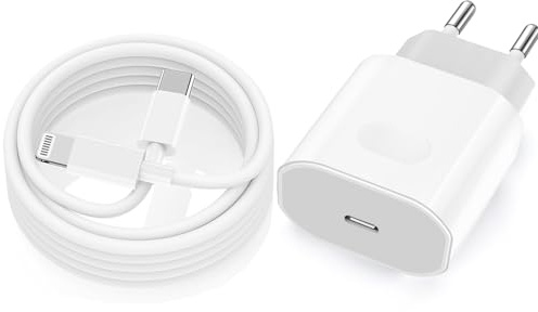 iPhone Schnellladekabel,Original MFi Zertifiziert iPhone Ladegerät Lightning Ladekabel für iPhone 14 13 12 11 Pro Max Plus Mini Xs Xr X 8 7 iPad,25W USB C Adapter Charger Schnellladegerät mit Kabel 2M