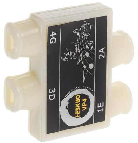 POPETPOP Präzises 4 Loch Stimmgerät aus Kunststoff für Gitarre und Ukulele Kompakter Tuner mit Langlebiger Konstruktion für Verschiedene Saiteninstrumente und Musiker Erfahrungsstufen