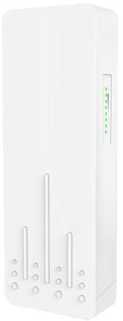 Lazmin112 900 M Leistungsstarke Drahtlose Brücke, 5,8 GHz, 5 Km Große Reichweite mit 2 Gigabit-Ports und Schutzart IP65, für Bauernhöfe, Baustellen und Große Außenbereiche (EU-Stecker)