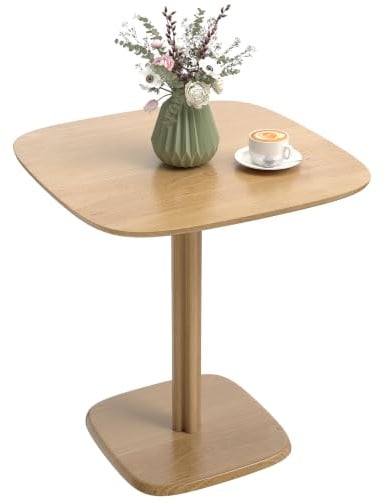 HOMCOM Esstisch Moderner Quadratischer Küchentisch 70 x 70 cm Natur | Für 4 Personen, Esszimmertisch, Holztisch, Für Esszimmer und Küche