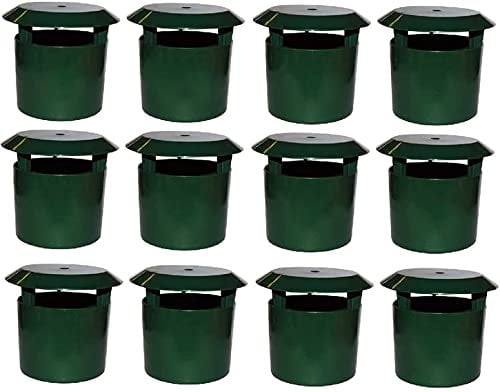 DIVCHI 12 x Schneckenfalle für Bierschnecken, sicher, einfache Falle, keine Chemikalien, Garten, Erde, Gras