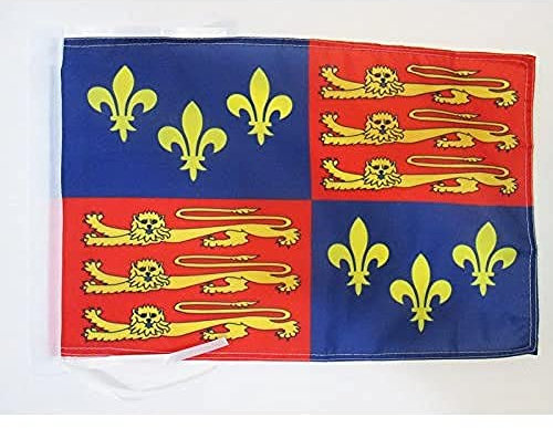 Drapeau royal Royaume-Uni 16ème siècle 45x30cm - PAVILLON rois britanniques 30 x 45 cm haute qualité - AZ FLAG