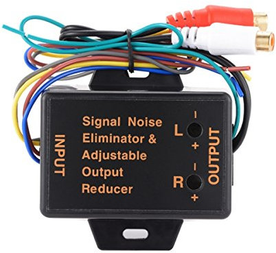 YONGYAO 2 canales Hi/Low Level Converter salida altavoz de alto nivel de línea RCA adaptador de nivel