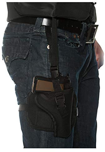 Horror-Shop Schwarzes Pistolen Holster als Kostümzubehör