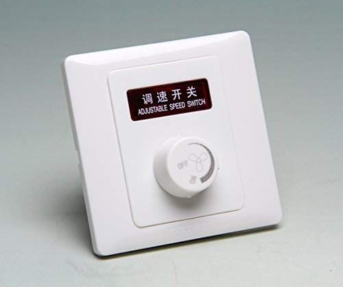 Drehzahlregler für Ventilator 230V - Lüftersteuerung bis 600W inkl. Stromkasten - Rohrventilator Steuergerät - Top Qualität - 86x86mm Maße