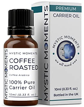 Mystic Moments | Kaffee geröstetes Trägeröl 10ml - reines & natürliches Öl perfekt für Haare, Gesicht, Nägel, Aromatherapie, Massage und Ölverdünnung Veganer GVO frei