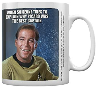 Star Trek MG25630 Kaffeebecher aus Keramik, 11oz/315 ml, Captain Kirk