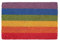 Nicola Spring Coir Door Mats - 90 x 60cm - Rainbow - Pack of 2 - Decorative Indoor Front Door Floor Mat Entry Dirt Trapper Rug Outdoor Boot Scraper Non Slip Backing Doormat