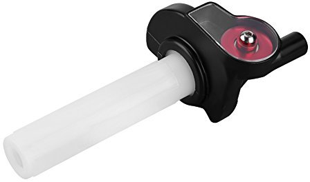 VOBOR Puños de Acelerador Visual para Motocicleta 22 mm Mango de Acelerador de Gas Giratorio para Bicicleta de Tierra de 50 cc-160 CC(Rojo)