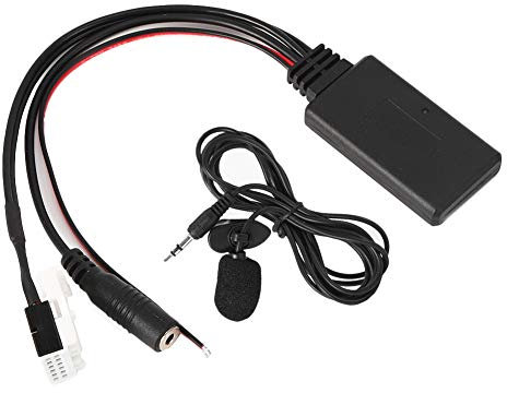 KIMISS bluetooth classe a w169 2007-Adattatore per Cavo MP3 per Auto Bluetooth con Kit Microfono Adatto per CL-Class 2004-2006 (nero)