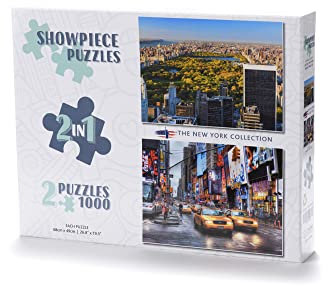 Showpiece Puzzles 2 x 1000 Piece Collection Age 7+ New York