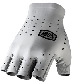 100% GUANTES Sling Bike Short Finger Gloves Grey - S