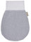 KraftKids Strampelsack Musselin grau Punkte für den Herbst/Winter aus Musselin Baumwolle und warmen Fleece in zwei Größen erhältlich