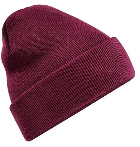 Beechfield B45R Recycled Original Cuffed Beanie - Burgundy