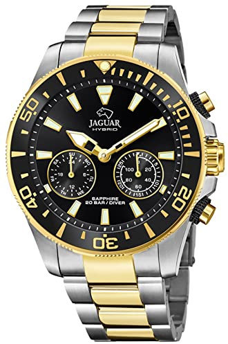 Jaguar hybrid Unisex Uhr analog Quarzwerk mit Edelstahl Armband J889/2