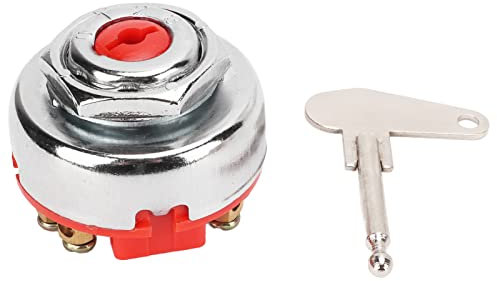 Interruttore della Luce di Accensione Sostituzione Dell'interruttore di Avviamento del Blocco di Accensione a 8 Poli per Trattorino Tosaerba per 6V 12V 24V per Chiave di Ricambio