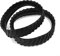 Lot de 2 pneus de rechange pour Zodiac MX8 MX6 AX10 pour Baracuda R0526100 - Pièce de rechange pour nettoyeur de piscine - Noir