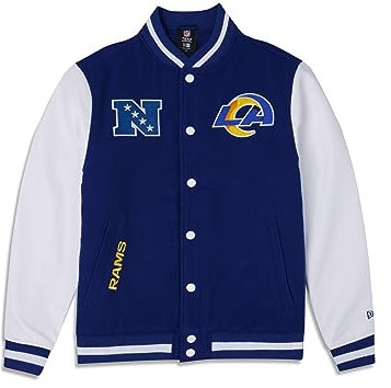 New Era Los Angeles Rams NFL 2023 Sideline Light Royal White Jacke - L