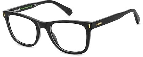 Polaroid Brille mit Sehstärke für Damen optional mit Sonnenbrillentönung oder Blaulichtfilter, Rechteckig, gefertigt aus Öko Co-Polyester (inklusive Brillenetui)
