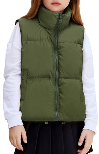 Arshiner Girl's Winter Vest Lightweight Puffer Vest Padded Gilet