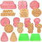 Happy birthday ausstecher,LandJoy 10pcs birthday keksausstecher,Ausstechformen birthday,Kinder birthday Keksausstecher für DIY-Backen, Kuchen, Fondant, ausstechformen weihnachten(birthday)