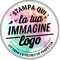 100 Adesivi personalizzati, etichette adesive personalizzate, stampa il tuo logo, la tua immagine, crea i tuoi sticker personalizzati, Etichette Rotonde Diametro 6,5 cm