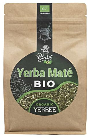 YERBEE Yerba Mate Tè Bio (500 g) Brasile | Affinato, Essiccato all'aria, Senza fumo, Senza polvere | Yerba Maté Verde Brasiliana Bio Premium con Foglie Fini