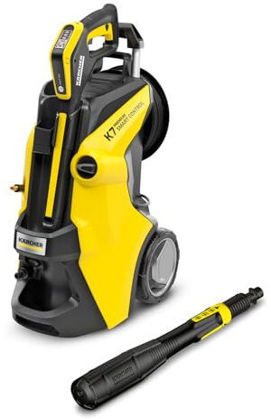 Kärcher K 7 Premium Smart Control Pressure Washer, Pressure: max 180 bar, Flow Rate: 550 l/h, Area: 60 m²/h, Water Filter, Weight: 17.8 kg, High-Pressure Hose and Gun, Multi Jet Spray Lance
