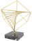 Greensen Metall Geometrische Skulptur, Abstrakte Dekorative Ornament Metallrahmen, Moderne Kunst Tischplatte Dekor für Büro-Studien Zimmer