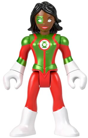 Fisher-Price Pieza de repuesto Imaginext Playset inspirado en DC Superfriends Holiday Theme HML59 - Figura de linterna verde femenina de repuesto