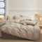 Freyamy Bettwäsche 155x220cm Khaki Braun Herz Kariert Wendebettwäsche Liebe Gitter Bettwaren-Sets 100% Microfaser Mädchen Bettbezug mit Reißverschluss und Kissenbezug 80x80cm