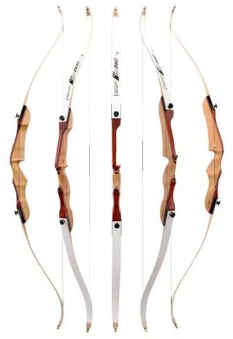 surwolf Wettkampf Recurve Bogen 48/54/66/68zoll 10~38lbs Anfänger RecurveBogen und Pfeil Set Jagd Bogen Langbogen für Bogensport Bogen Rechtehand (66//bogens, 38lbs)