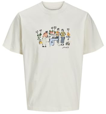 JACK & JONES Jormanchester Sketch Tee Ss Crew Neck