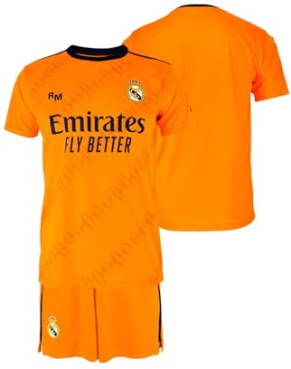 Real Madrid Auswärtstrikot für Kinder - Größe 116/6 Jahre - Saison 2024/2025 Fußballtrikot Auswärts für Kinder - Offizielles Fan-Trikot