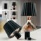 Cakkone Akku Flaschenlampe Aufsatz Led, Lampe für Flaschenhals Farbe und Helligkeit Einstellbar, Kabellose USB-Batterie Flaschen-Lampe, IP54 Wasserdicht Lampenschirm für Flaschen (Schwarz)