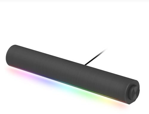 Xiaomi Desktop Speaker – 10W Stereo Sound, RGB-Beleuchtung, Bluetooth 5.0, 5 EQ-Modi, USB-C, integriertes Mikrofon, ergonomisches Design, Gewinner des Red Dot Design Award 2024