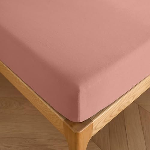 Drap Housse Grands Bonnets 30 cm Prémium (Vieux Rose, Drap Housse 180 x 200 + 30 cm lit 2 King Size)
