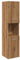 vidaXL Bad Hängeschrank, Badschrank mit Stauraum Wandmontage, Wandschrank Schrank für Badezimmer, Badmöbel Badezimmerschrank, Artisan-Eiche Holzwerkstoff