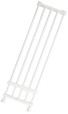 Short Dog Gate Low Pets Gate Stair Gate Portable Adjustable Expandable Gate Puppy Fence Gate for Stairs Patio Hallways Garden, White Height 24cm